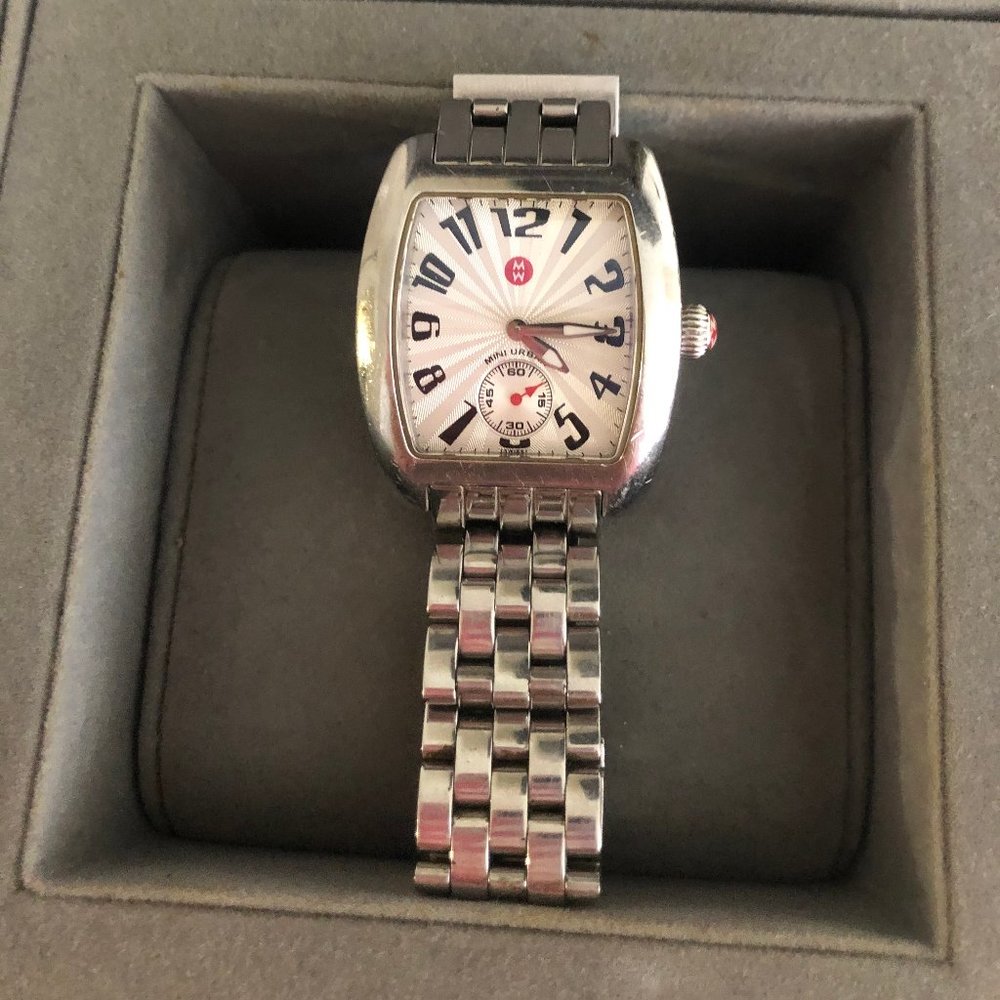 Michele Mini Urban Stainless Steel Watch -- $450